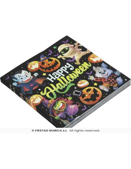 BOLSA 20 SERVILLETAS MONSTRUITOS 16X16 C