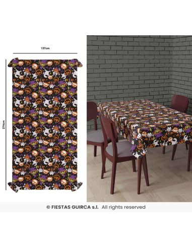 MANTEL MONSTRUITOS 137X274 CM