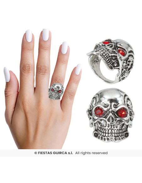 ANILLO CALAVERA METAL