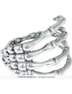 BRAZALETE ESQUELETO METALICO, PLATA 2
