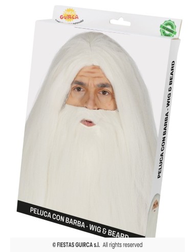 PELUCA Y BARBA EN CAJA