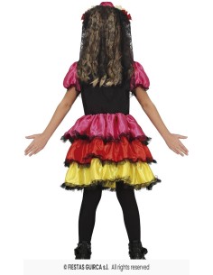 DISFRAZ CATRINA COLORES 3-4 Años 2