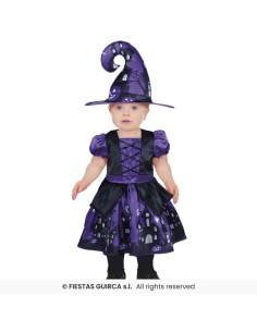 DISFRAZ BRUJA PURPLE 2-3 Años
