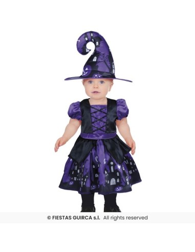 DISFRAZ BRUJA PURPLE 2-3 Años
