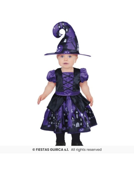 DISFRAZ BRUJA PURPLE 2-3 Años