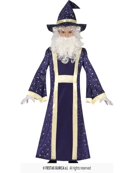DISFRAZ MAGO MERLIN MAGICIAN 7-9 AÑOS