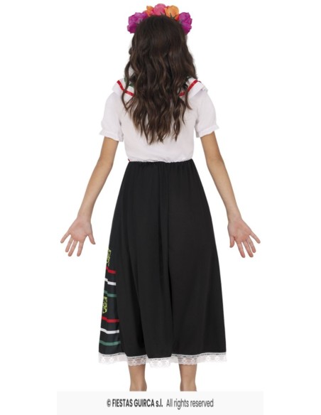 DISFRAZ CALAVERA CATRINA 7-9  AÑOS