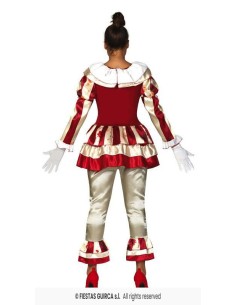 DISFRAZ PAYASA ASESINA STRIPED (M) 2