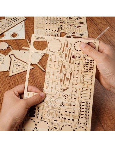Puzzle 3D de madera Robotime Batería Rol