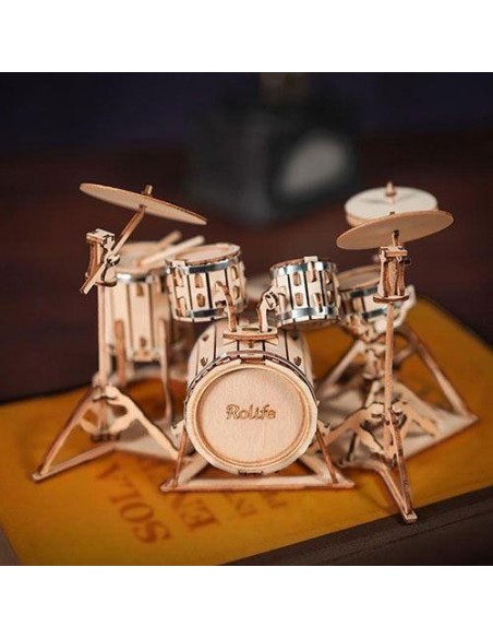 Puzzle 3D de madera Robotime Batería Rol