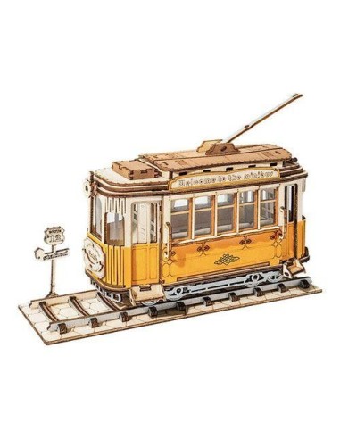 Puzzle 3D de madera Robotime Tranvía