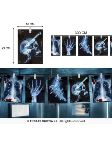 Guirnalda radiografias 300 cm