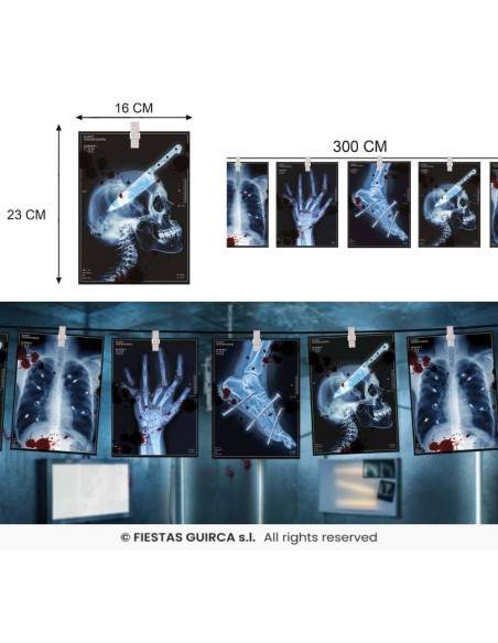 Guirnalda radiografias 300 cm