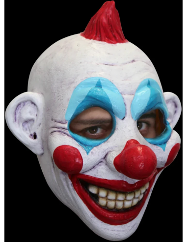 Máscara de Payaso Latex Mechon Rojo