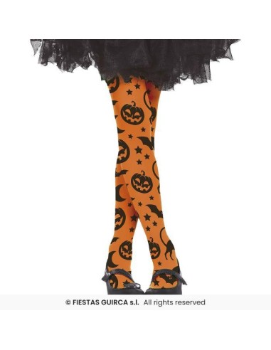 Pantys halloween naranja 3-6 años