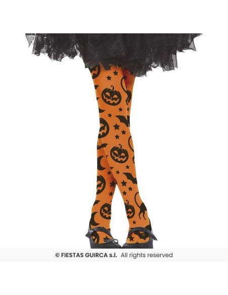 Pantys halloween naranja 3-6 años