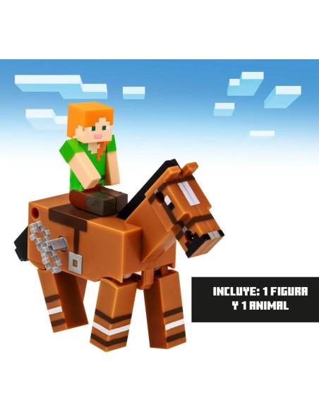 Minecraft Figura Y Animal Con Movimiento