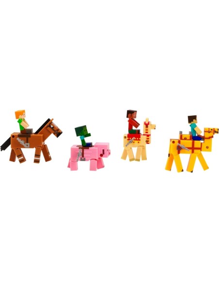Minecraft Figura Y Animal Con Movimiento