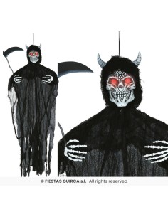Colgante esqueleto demonio luz son 130cm