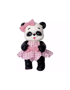 Muñeca Oso Panda de 25 cm con Vestido Ro
