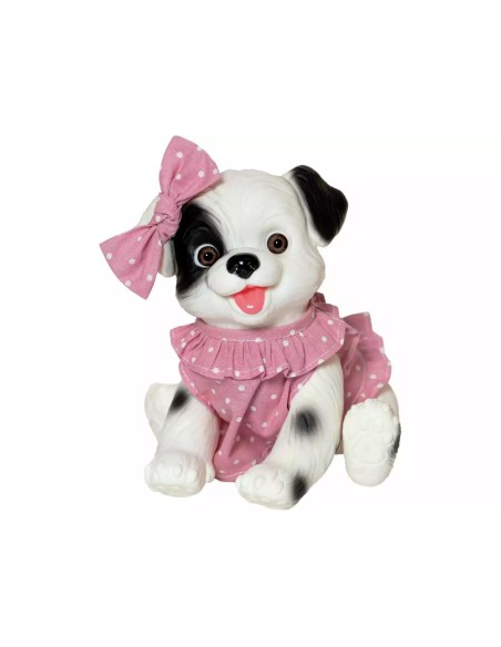 Muñeco Perrito Blanco y Negro de 23 cm c