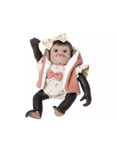 Muñeca Mono Reborn de 35 cm con Chaleco 