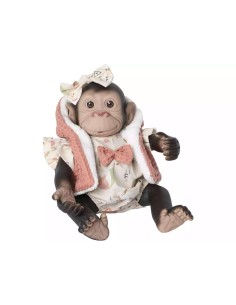 Muñeca Mono Reborn de 35 cm con Chaleco  2