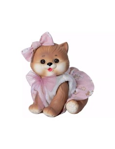Muñeco Gatito Marrón de 23 cm con Chalec