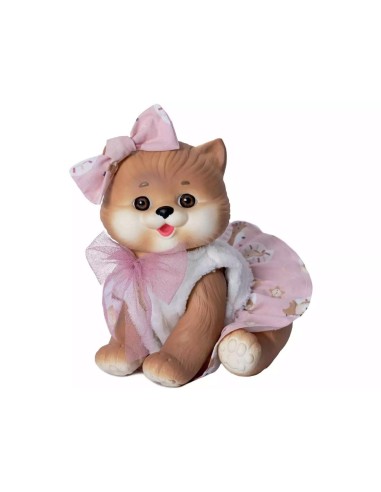 Muñeco Gatito Marrón de 23 cm con Chalec