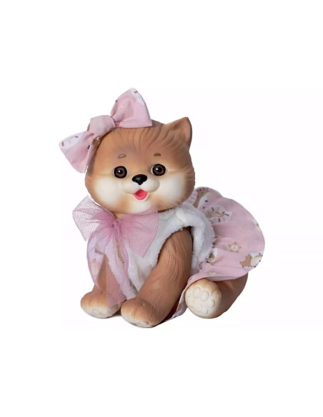 Muñeco Gatito Marrón de 23 cm con Chalec