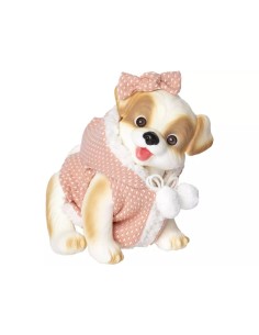 Muñeco Perrito Marrón y Beige de 23 cm c