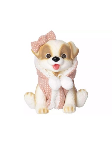 Muñeco Perrito Marrón y Beige de 23 cm c