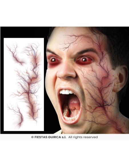 Tatuaje facial Venas 30x13 cm