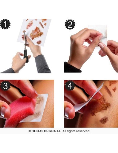 Tatuaje heridas con   infectadas 30x13 c