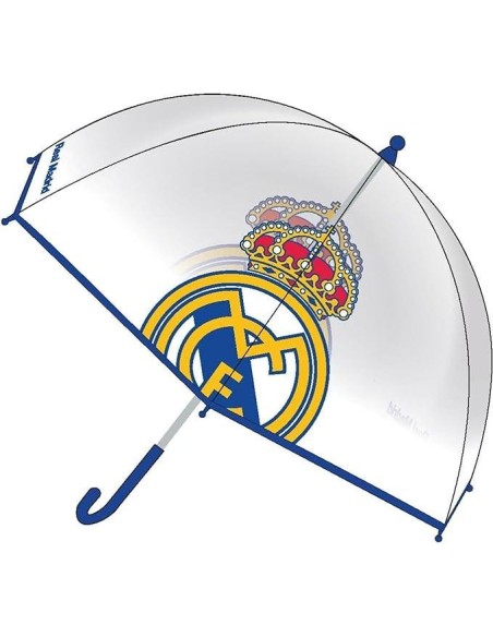 PARAGUAS MANUAL POE BURBUJA REAL MADRID