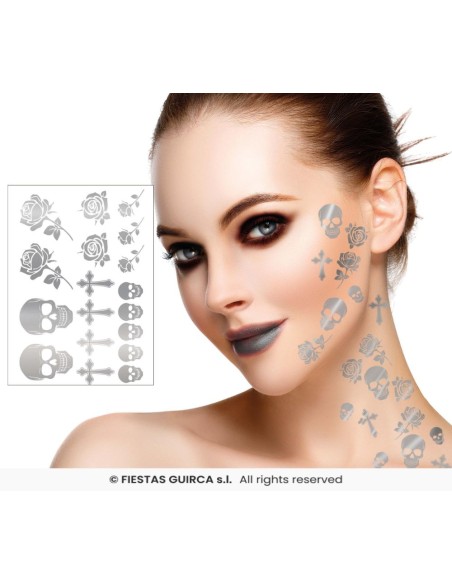 Tatuajes Goticos en plateado