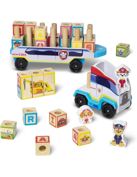 Paw Patrol Camión de Bloques ABC de Made