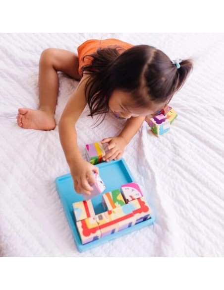 Puzzle de Cubos de Madera Blue´s 