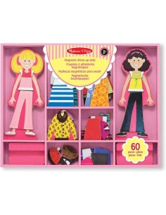 Muñecas Magnéticas De Madera Para Vestir