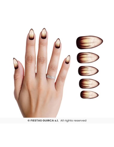 Uñas postizas Hombre Lobo con Pegamento