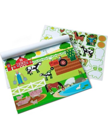  Bloc de Pegatinas Infantiles Hábitats, 