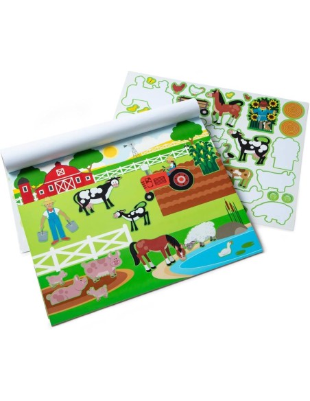  Bloc de Pegatinas Infantiles Hábitats, 