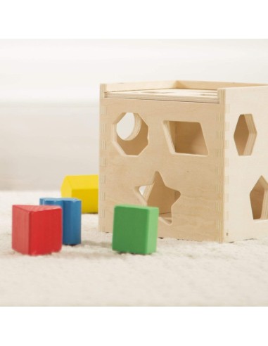 Cubo para Clasificar Formas, Juguete Edu