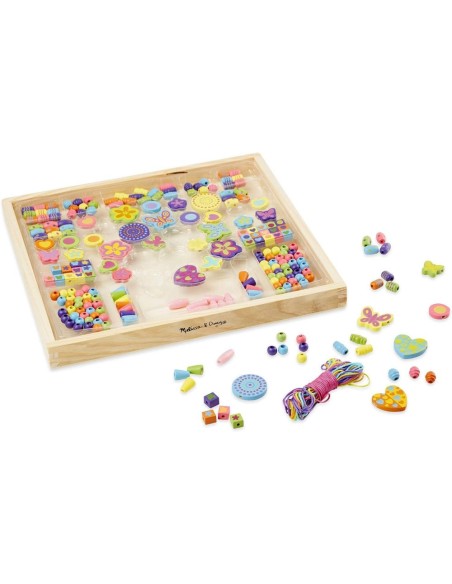 Juego de cuentas de madera para hacer co