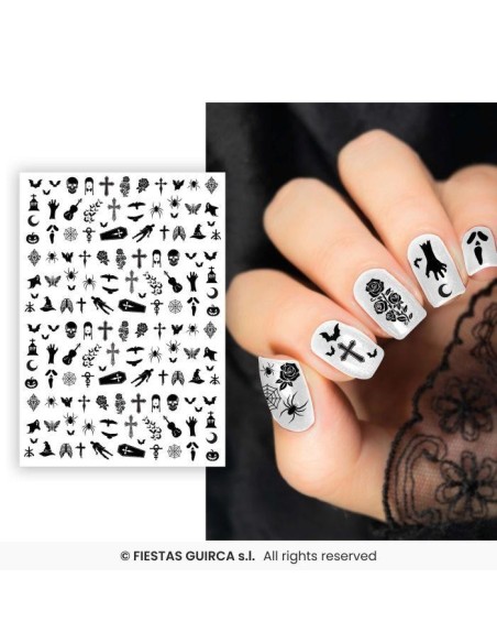 sticker para uñas sangriento 
