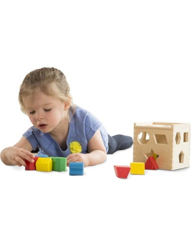 Cubo para Clasificar Formas, Juguete Edu