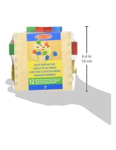 Cubo para Clasificar Formas, Juguete Edu