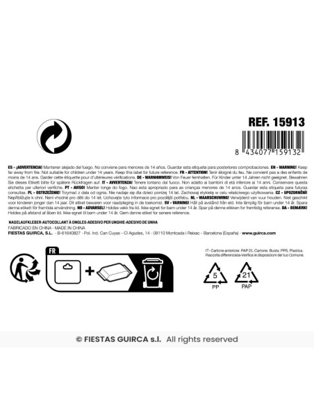 sticker para uñas sangriento 
