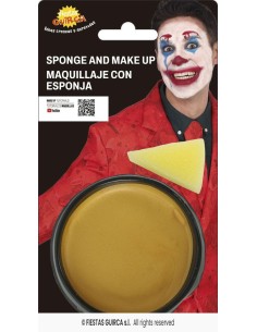 maquillaje con esponja oro