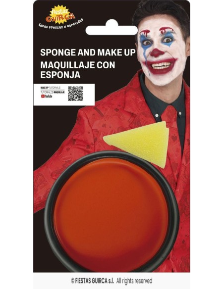 maquillaje con esponja Naranja